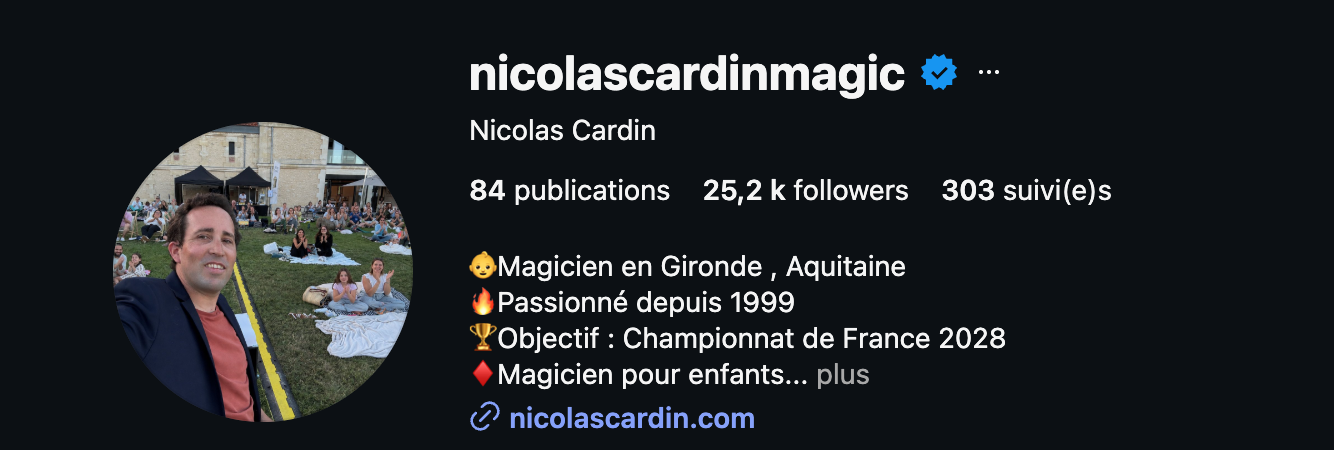 Communauté Nicolas Cardin sur les réseaux sociaux